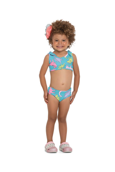 Traje de baño (bikini top y braga) con revestimiento en cotton