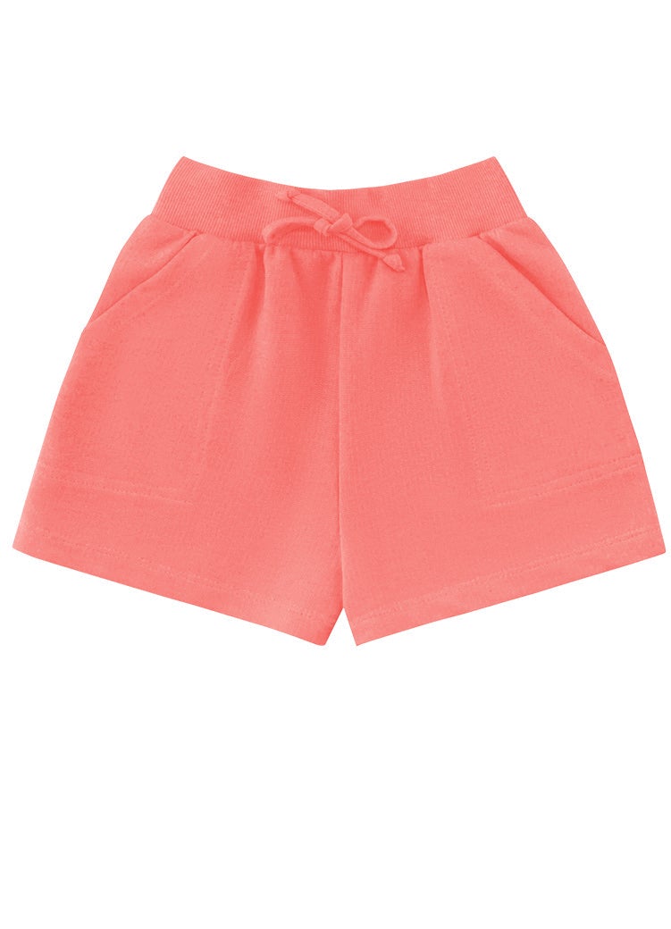 Shorts en algodón afelpado ligero